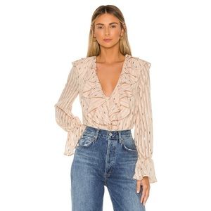 House of Harlow 1960 Nude Bodysuit